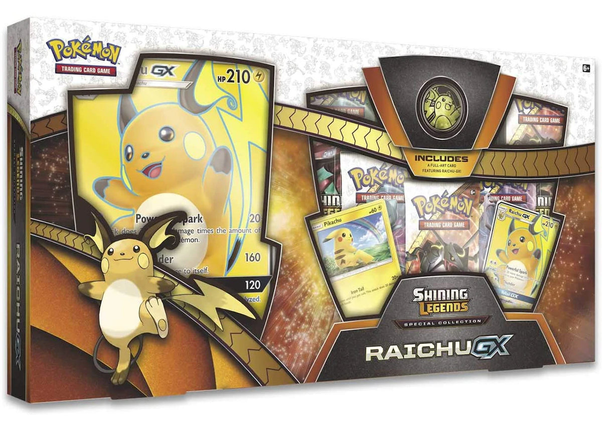 2018 Pokemon TCG Shining Legends Special Collection Raichu GX - vue secondaire A