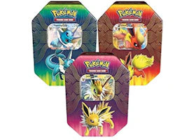 Pokémon TCG Elemental Power Tin Vaporeon GX/Jolteon GX/Flareon GX Lot