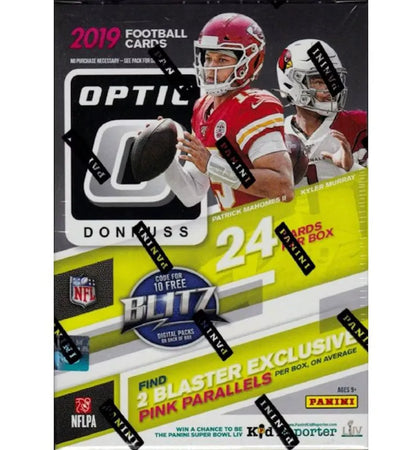 2019 Panini Donruss Optic Football Blaster Box (Pink Parallels) - authentic Panini product