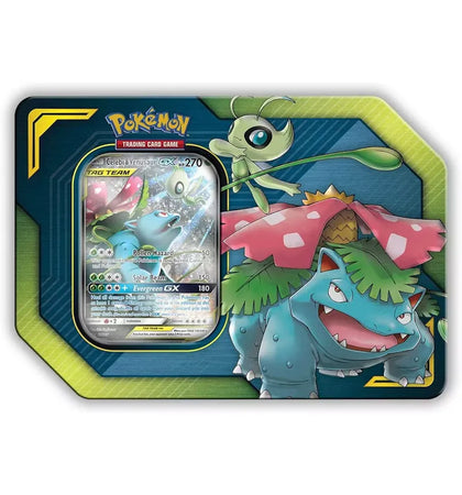 2019 Pokemon TCG TAG TEAM Tins Celebi & Venusaur GX - authentic Pokemon product
