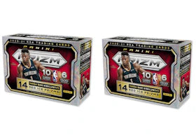 2020-21 Panini Prizm Basketball Mega Box (Red Ice Prizms) 2x Lot (Red or Blue Box) - vue 360