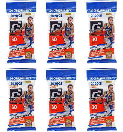 2020-21 Panini Donruss Basketball Fat Pack 6x Lot - authentic Panini product