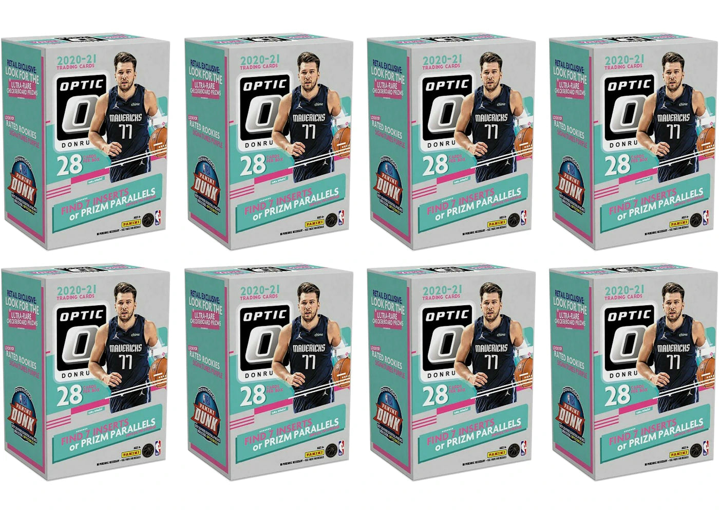 2020-21 Panini Donruss Optic Basketball Blaster Box 8x Lot - vue secondaire A