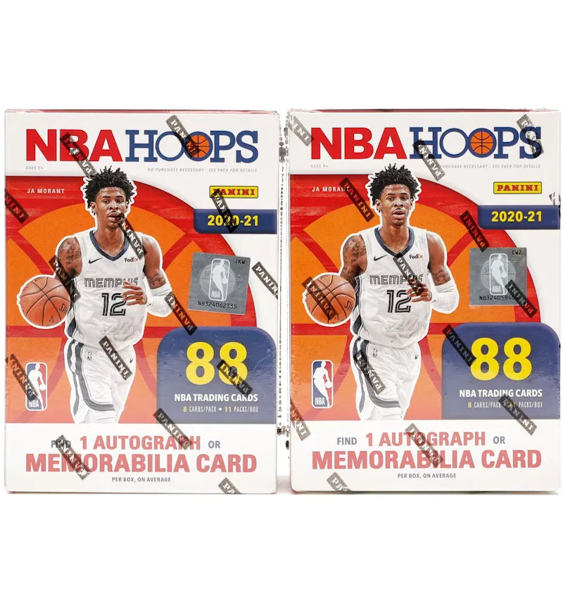 2020-21 Panini NBA Hoops Basketball Blaster Box 2x Lot - vue 360