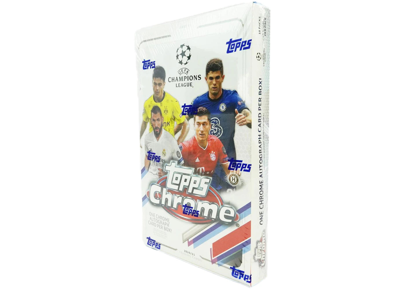 2020-21 Topps Chrome UEFA Champions League Soccer Hobby Box - vue secondaire B