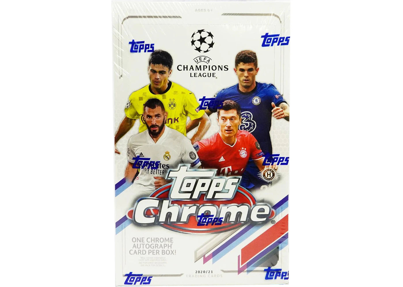 2020-21 Topps Chrome UEFA Champions League Soccer Hobby Box - vue secondaire A