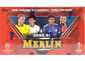 2020-21 Topps Merlin Collection Chrome UEFA Champions League Soccer Hobby Box - vue 360