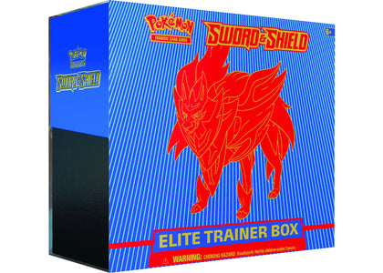 2020 Pokemon TCG Sword & Shield Elite Trainer Box Zamazenta - authentic Pokemon sneakers