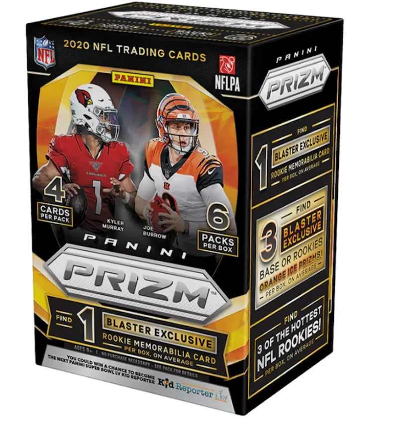 2020 Panini Prizm Football Fanatics Blaster Box Orange Ice - vue 360