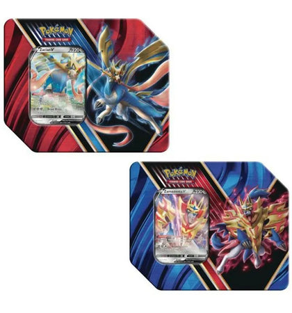 2020 Pokemon TCG Legends of Galar Tin Zacian V/Zamazenta V Lot - authentic Pokemon product