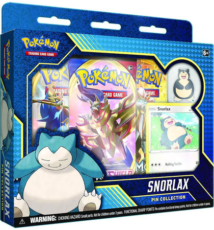2020 Pokemon TCG Snorlax Pin Collection - authentic Pokemon product