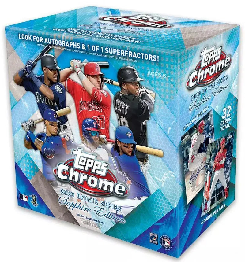 2020 Topps Chrome Update Sapphire Edition Baseball Box - vue 360