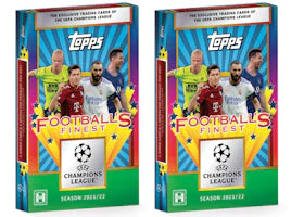 2021-2022 Topps UEFA Champions League Finest Flashbacks Soccer Hobby Box 2x Lot - vue 360