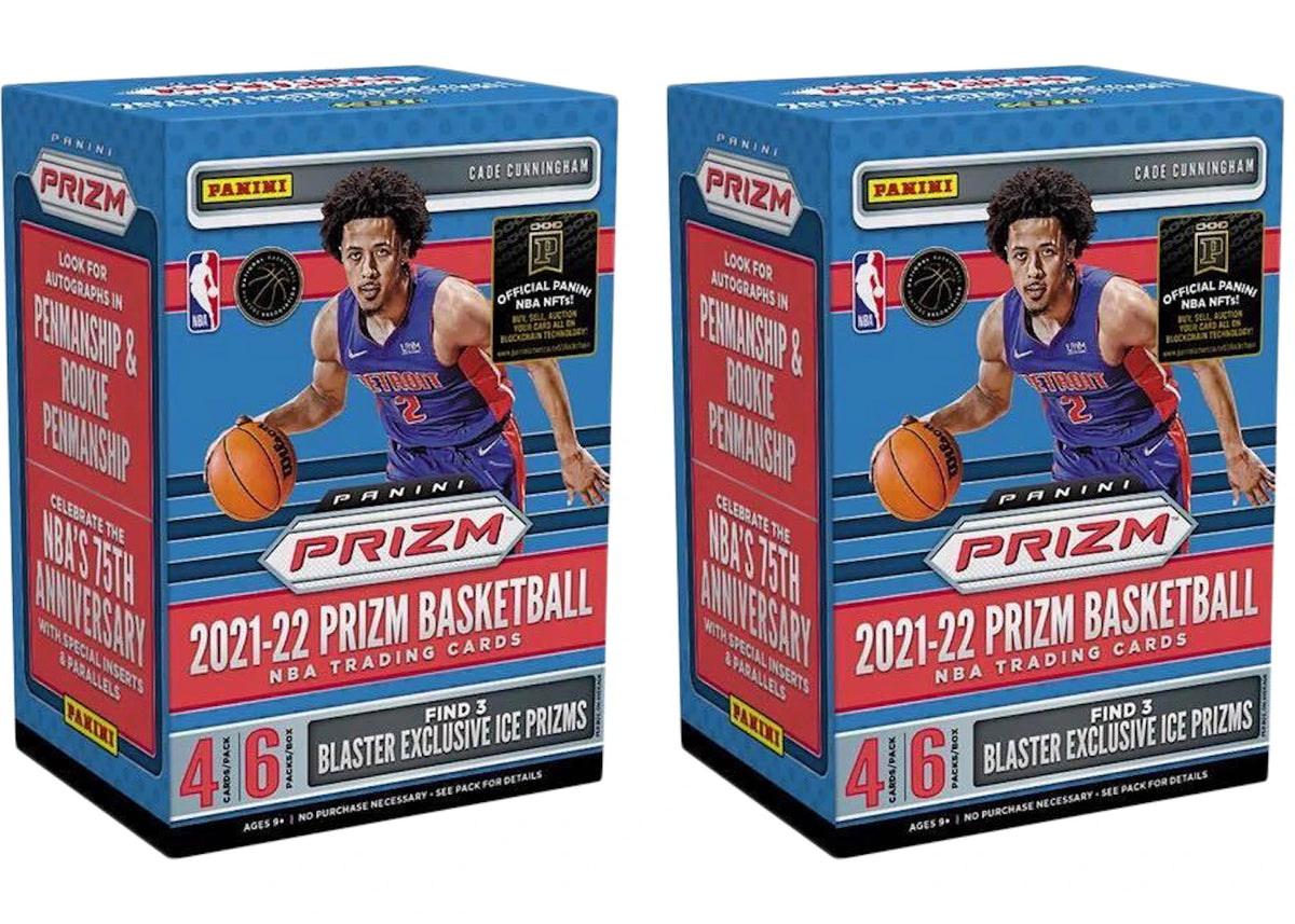 2021-22 Panini Prizm Basketball Blaster Box (Ice Prizms) 2x Lot - vue secondaire A