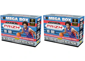 2021-22 Panini Prizm Basketball Mega Box (Red Ice Prizms) 2x Lot - vue 360