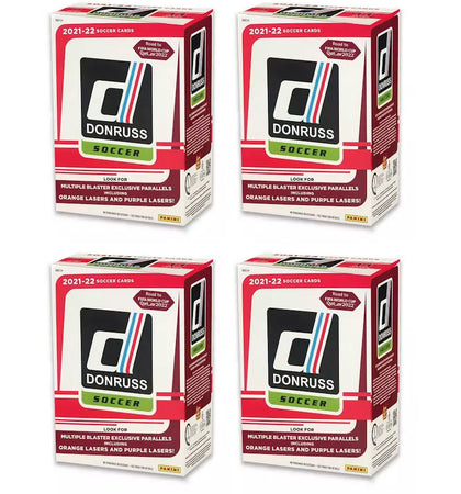 2021-22 Panini Donruss Soccer Blaster Box 4x Lot - authentic Panini product