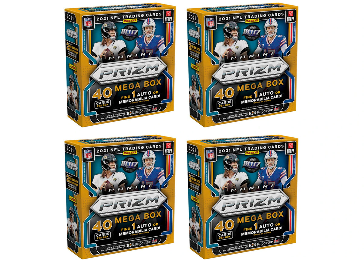 2021 Panini Prizm Football Fanatics Mega Box (Purple Pulsars) 4x Lot - vue 360