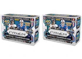 2021 Panini Prizm Football Mega Box (Pink Prizms) 2x Lot - vue 360