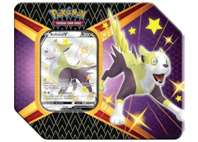 Pokémon TCG Sword & Shield Shining Fates Boltund V Tin (6 Booster Packs)