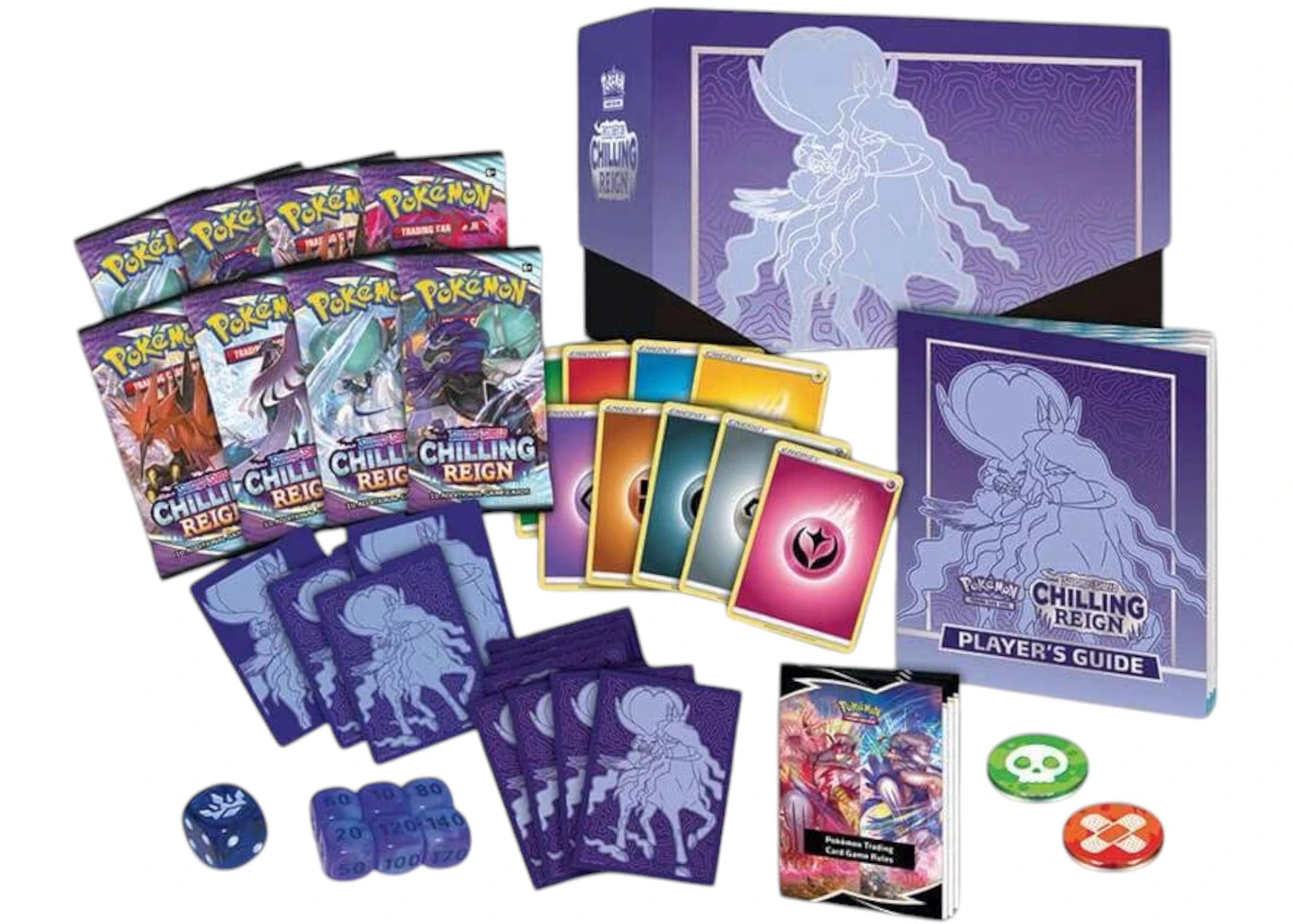 Pokémon TCG Sword & Shield Chilling Reign Elite Trainer Box (Shadow Rider Calyrex) - vue secondaire B