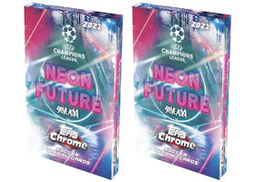 2021 Topps Chrome Steve Aoki UEFA Champions League Soccer Hobby Box 2x Lot - vue 360