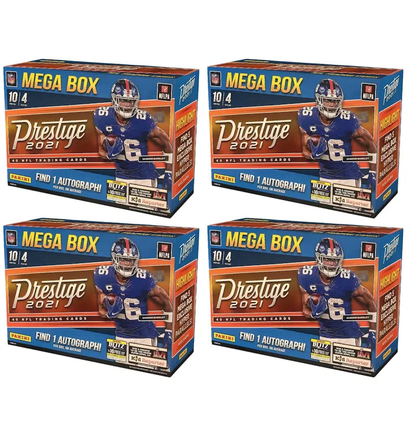 2021 Panini Prestige Football Mega Box 4x Lot - vue 360