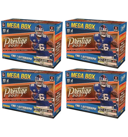 2021 Panini Prestige Football Mega Box 4x Lot - authentic Panini product