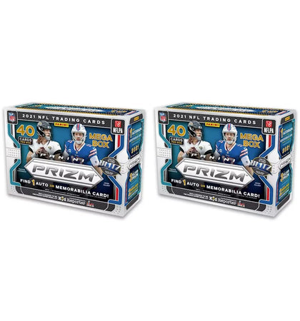 2021 Panini Prizm Football Mega Box (Pink Prizms) 2x Lot - authentic Panini product