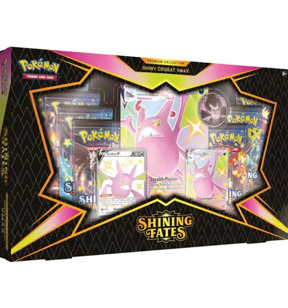 Pokémon TCG Sword & Shield Shining Fates Shiny Crobat VMAX Premium Collection - authentic Pokemon product