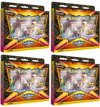 Pokémon TCG Sword & Shield Shining Fates Mad Party Pin Collection Dedenne 4x Lot