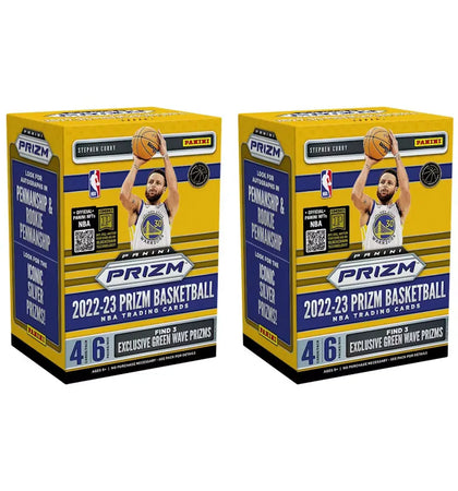 2022-23 Panini Prizm Basketball Fanatics Blaster Box (Green Wave Prizms) 2x Lot - authentic Panini product