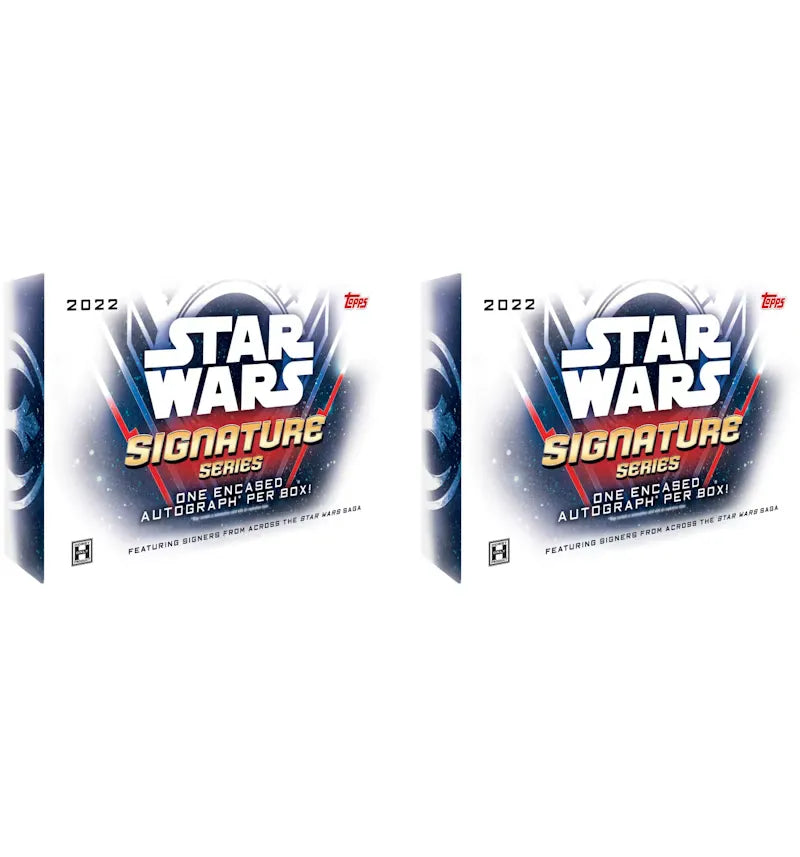 2022 Topps Star Wars Signature Series Hobby Box 2x Lot - vue 360