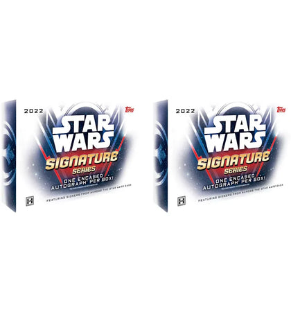 2022 Topps Star Wars Signature Series Hobby Box 2x Lot - authentic Topps product
