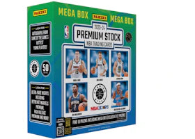 2023-24 Panini Premium Stock Basketball Mega Box (Ice Prizms) - vue 360