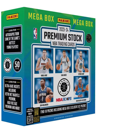 2023-24 Panini Premium Stock Basketball Mega Box (Ice Prizms) - authentic Panini product