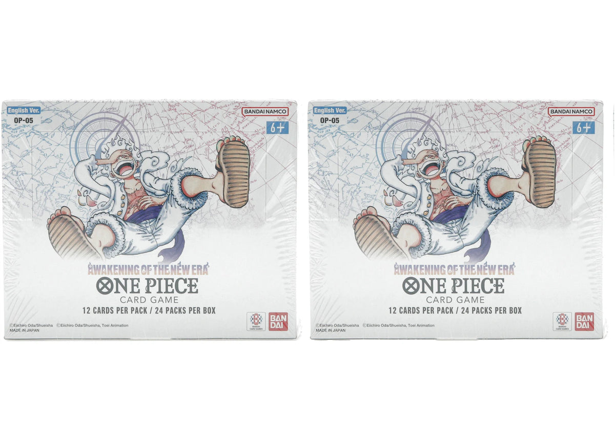 2023 Bandai One Piece Card Game Awakening of the New Era Booster Box (OP-05) English 2x Lot - vue secondaire A