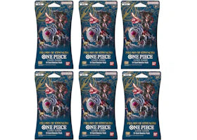 2023 Bandai One Piece Card Game Pillars of Strength Booster Pack (OP-03) (English) 6x Lot - vue 360