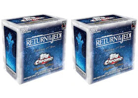 2023 Topps Chrome Star Wars Return of the Jedi 40th Anniversary Sapphire Edition Box 2x Lot - vue 360