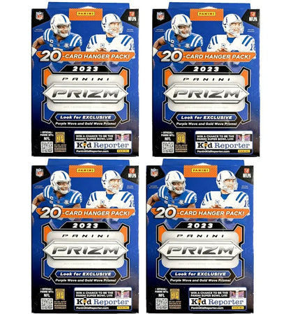 2023 Panini Prizm Football Hanger Box 4x Lot - authentic Panini product