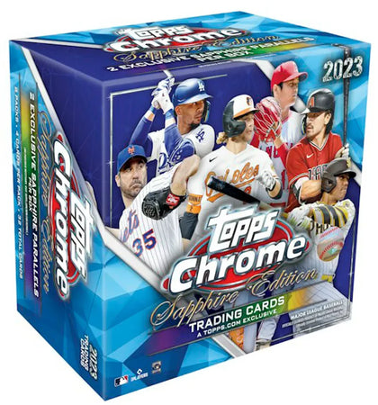 2023 Topps Chrome Sapphire Edition Baseball Hobby Box - authentic Topps product