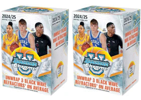 2024-25 Bowman Chrome University Basketball Blaster Box 2x Lot - vue 360