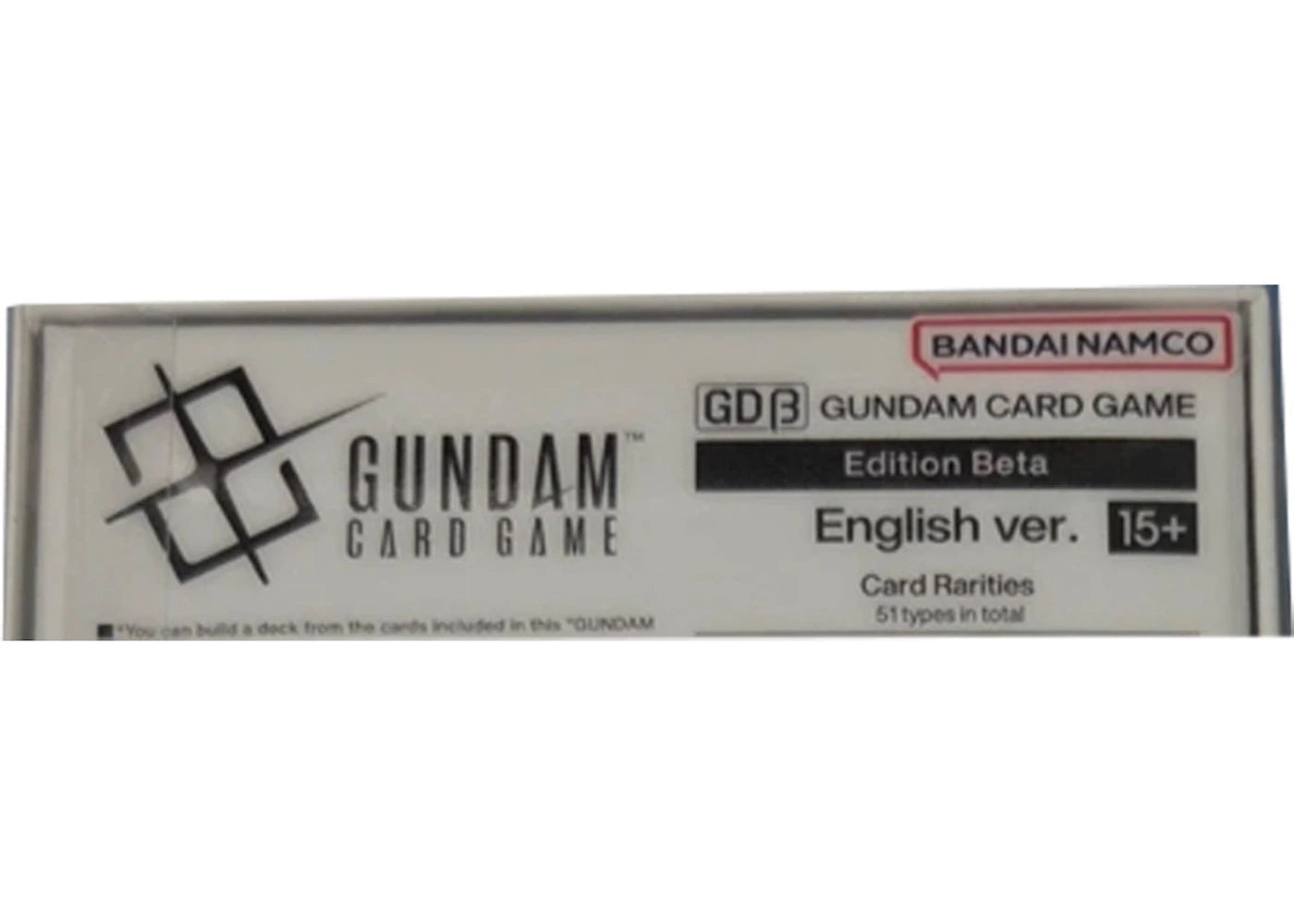 2024 Bandai Namco Mobile Suit Gundam Card Game Editon Beta (GDB) (English) Booster Box - vue secondaire B