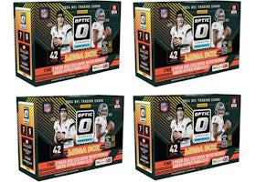 2024 Panini Optic Donruss NFL Football Mega Box 4x Lot (Green Hyper Parallel) - vue 360