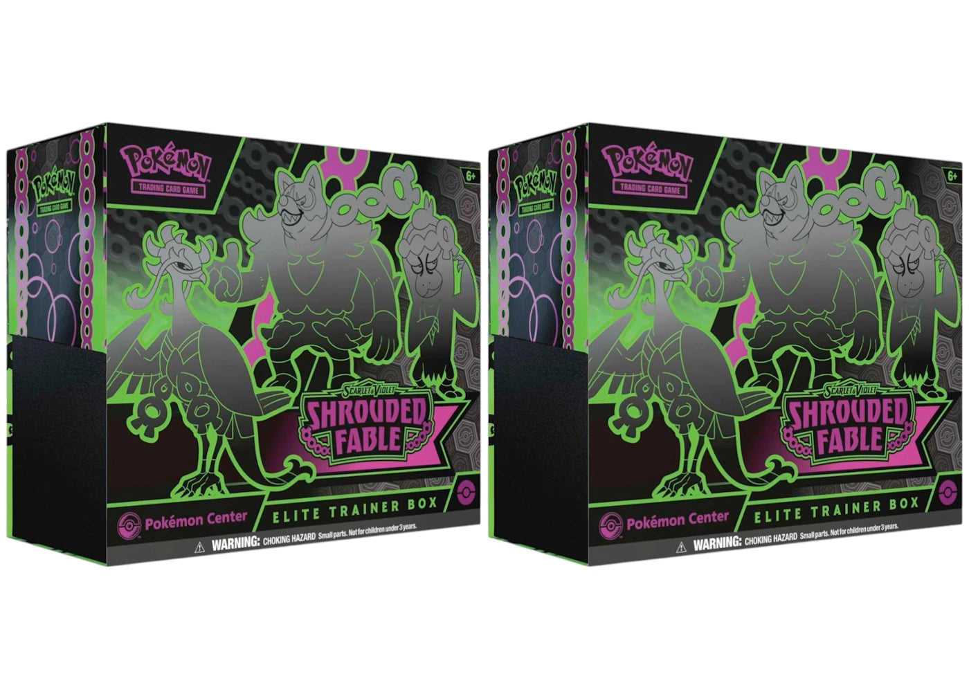 2024 Pokémon Scarlet & Violet Shrouded Fable Pokémon Center Elite Trainer Box 2x Lot - vue secondaire A