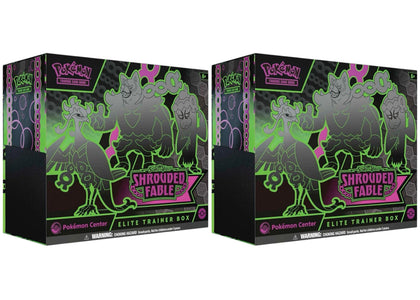 2024 Pokémon Scarlet & Violet Shrouded Fable Pokémon Center Elite Trainer Box 2x Lot - sneakers view 2