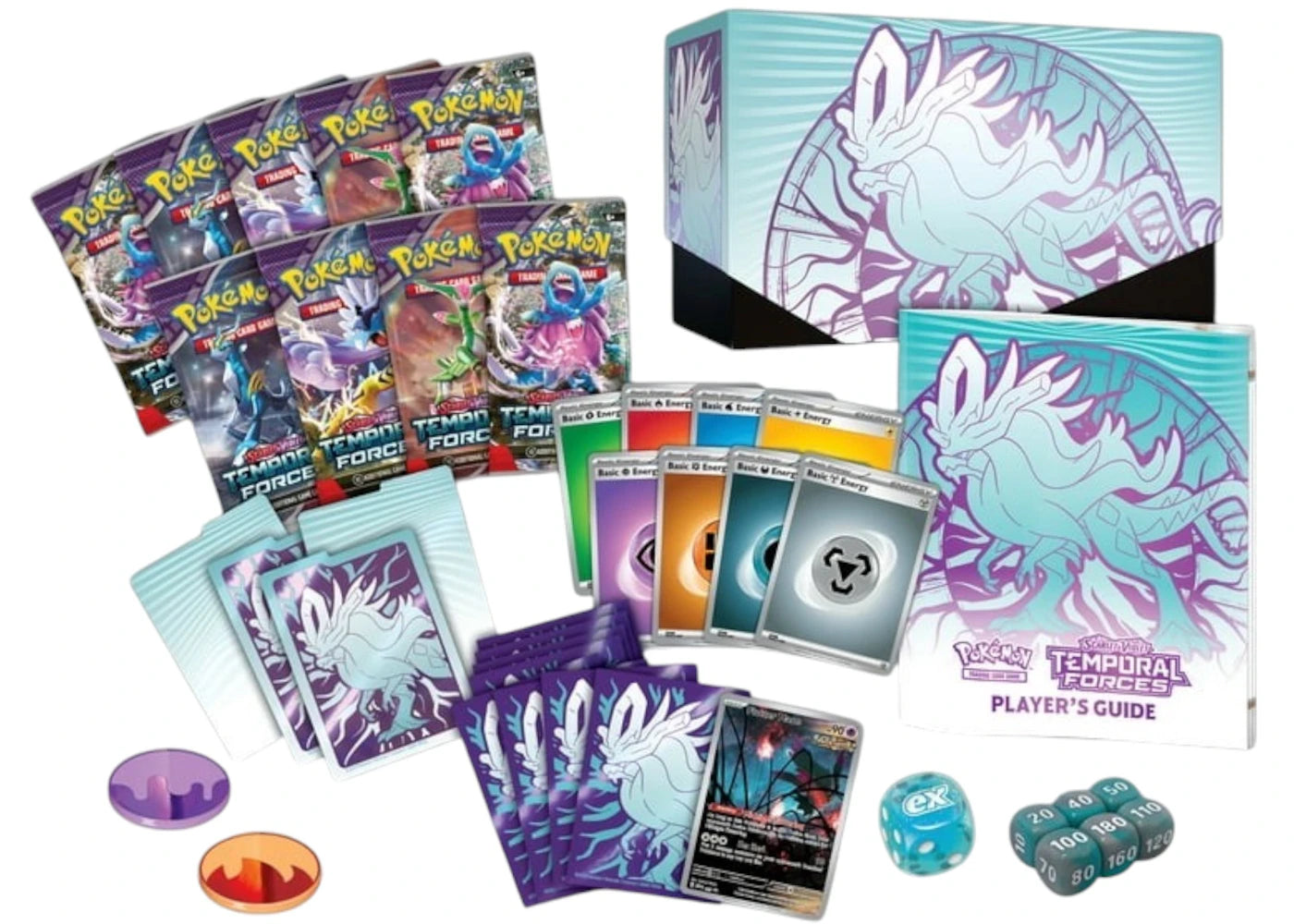 2024 Pokémon Scarlet & Violet Temporal Forces (Walking Wake) Elite Trainer Box 2x Lot - vue secondaire B