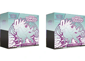 2024 Pokémon Scarlet & Violet Temporal Forces (Walking Wake) Elite Trainer Box 2x Lot - vue 360