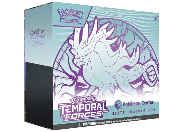 2024 Pokémon Scarlet & Violet Temporal Forces (Walking Wake) Pokemon Center Elite Trainer Box sneakers - authentic Pokemon...