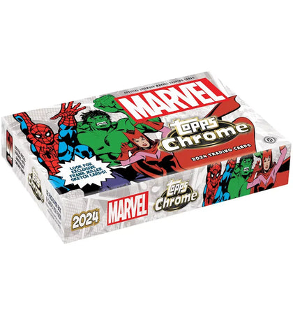 2024 Topps Marvel Chrome Hobby Box - authentic Topps product