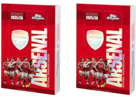 2025/2026 Topps Chrome Arsenal Hobby Box 2x Lot - vue 360